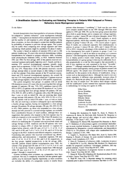 A Stratification System for Evaluating and Selecting