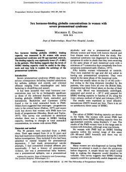 Sex hormone-binding globulin concentrations in women with severe
