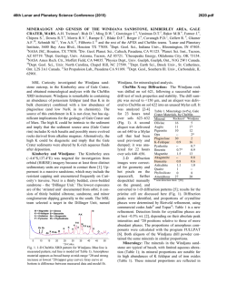 MINERALOGY AND GENESIS OF THE WINDJANA - USRA