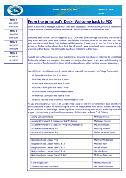 Newsletter Issue 2015.pub