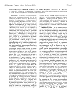 A coherent Pb isotopic model for ALH84001 and some enriched