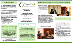 Conference Brochure - TransTech Energy Conference