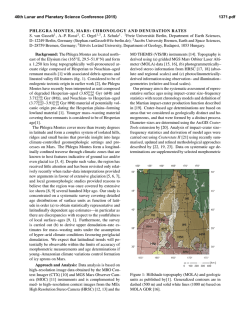 PHLEGRA MONTES, MARS: CHRONOLOGY AND DENUDATION