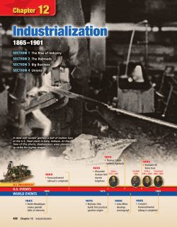 Chapter 12: Industrialization, 1865-1901