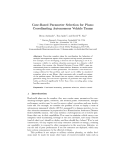 Case-Based Parameter Selection for Plans