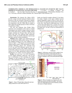 Coordinating Chemical and Mineralogical - USRA