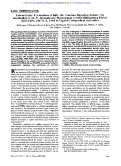 Extracellular Truncations of hpc, the Common Signaling