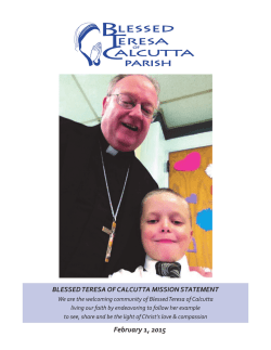 blessed teresa of calcutta mission statement