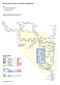 Buses and trams from New Addington