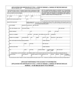 BUREAU - TO BE MAILED WITH TITLE REPORT