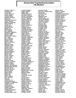 asta life members - Arizona State Trapshooting Association