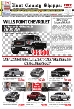 (903) 455-1387 - Hunt County Shopper