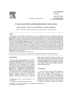 A fatal paramethoxymethamphetamine intoxication