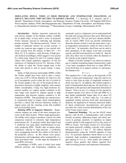 Simulating Dwell Times at High Pressure and Temperature