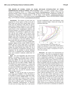 THE SHAPES OF SCORIA CONES ON MARS: DETAILED
