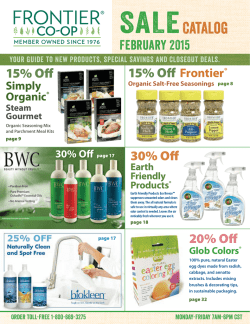 (The) - 15% Off! - Frontier Co-op