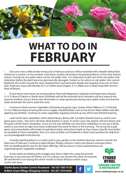 Download PDF - Starke Ayres Garden Centre, Cape Town nursery