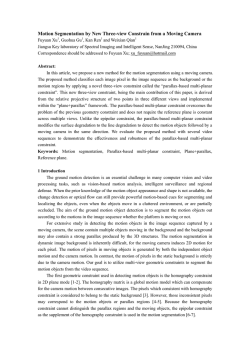 Motion Segmentation by New Three