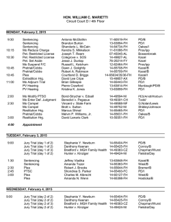 HON. WILLIAM C. MARIETTI Circuit Court D / 4th Floor