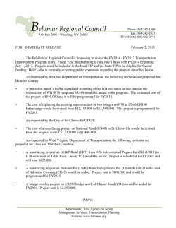 FY2017 Transportation Improvement Program Press Release