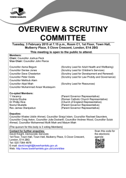 Agenda frontsheet PDF 128 KB