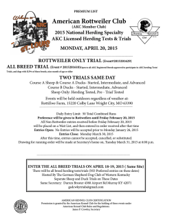 Rottweiler Only Herding Premium