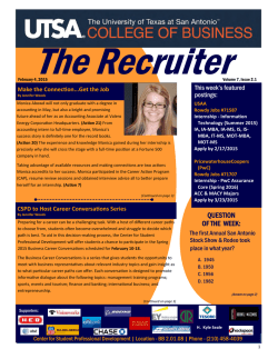 COB Recruiter - UTSA College of Business