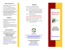 2015 Art Fair Application