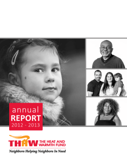 2012-2013 - The Heat and Warmth Fund