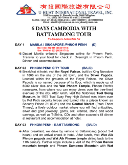 6d cambodia with battambong tour - about u