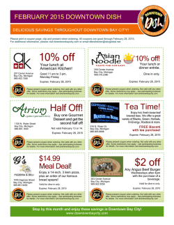 February Dish-2 - Downtown Bay City