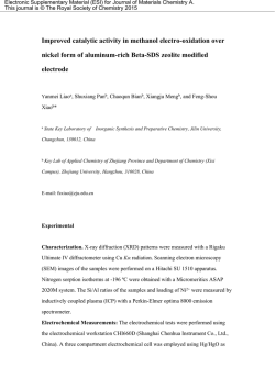 Improved catalytic activity in methanol electro