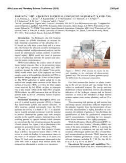 HIGH SENSITIVITY SUBSURFACE ELEMENTAL COMPOSITION