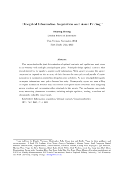 Delegated Information Acquisition and Asset Pricing