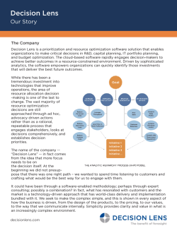 Learn more - Decision Lens