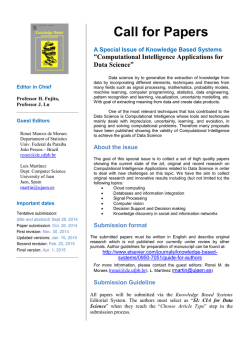 Computational Intelligence Applications for Data Science