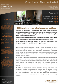 Consolidated Tin Mines Limited