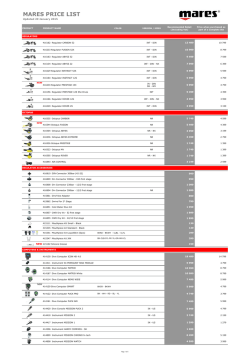2015 Mares Price List - Updated 29 January
