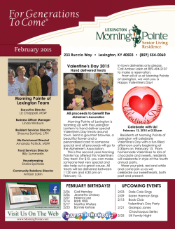 Newsletter - Morning Pointe