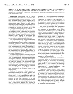 SORTING OF A DIFFERENT SORT: EXPERIMENTAL