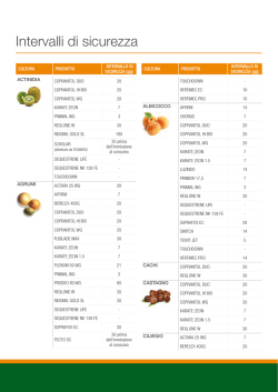 Intervalli di sicurezza
