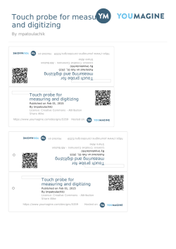 Touch probe for measuring and digitizing