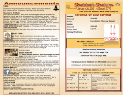 Shabbat Flyer - Shaare Zedek | Home