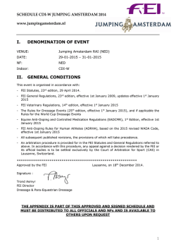 federation equestre internationale 1998