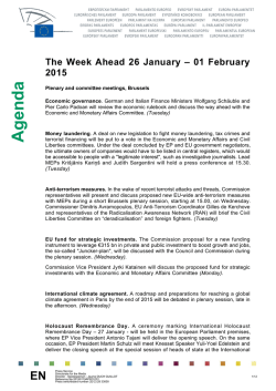 Agenda - European Parliament