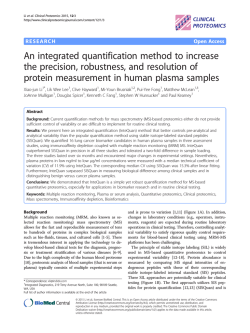 Provisional PDF - Clinical Proteomics