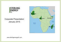 Investor Presentation - Jan 2015