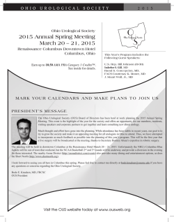 2015 Annual Spring Meeting March 20 &ndash; 21, 2015