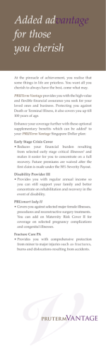 Added advantage for those you cherish