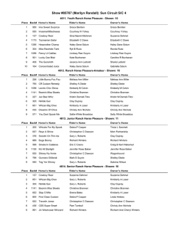 Ranch Horse Pleasure- All- Day 4